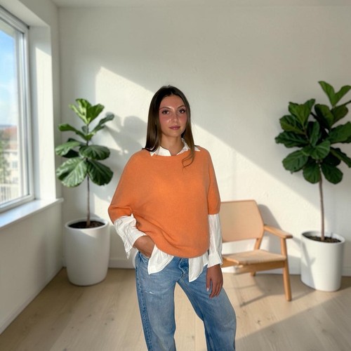 Damen orange baby suri alpaka - orange,