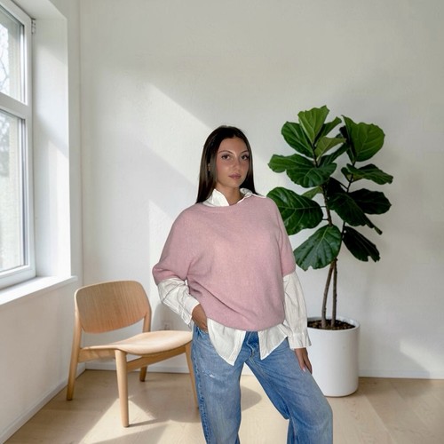Damen pullover rosa baby suri - pullover,