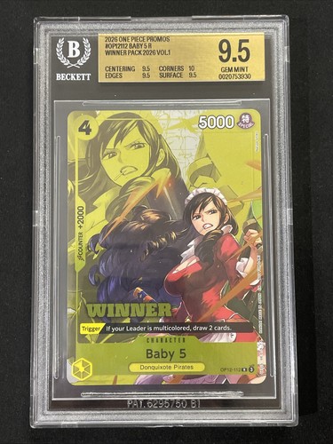 One piece tcg bgs baby - one, 9.5